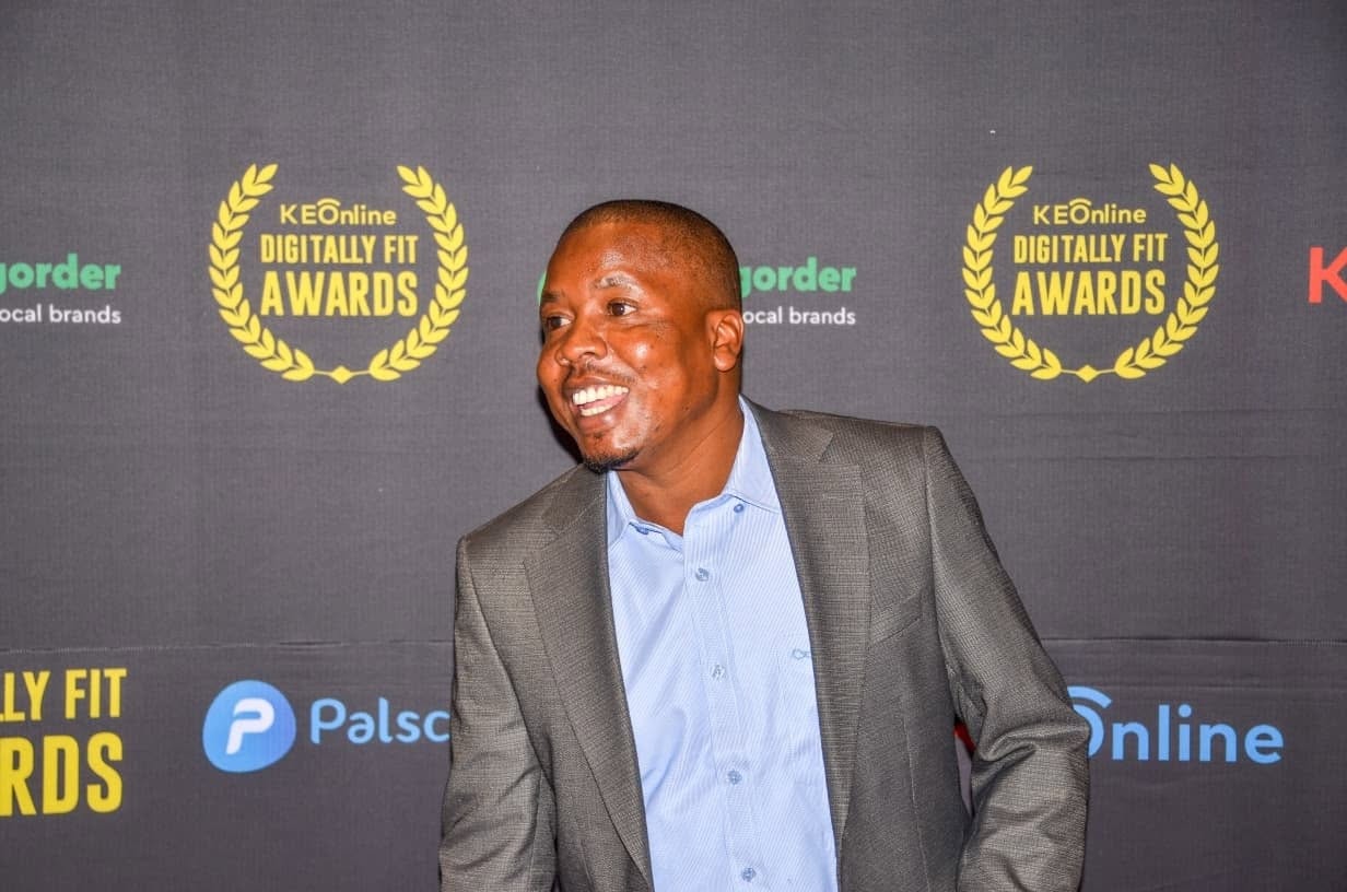 Lewis Syomane portrait at the KEOnline Digitally Fit Awards