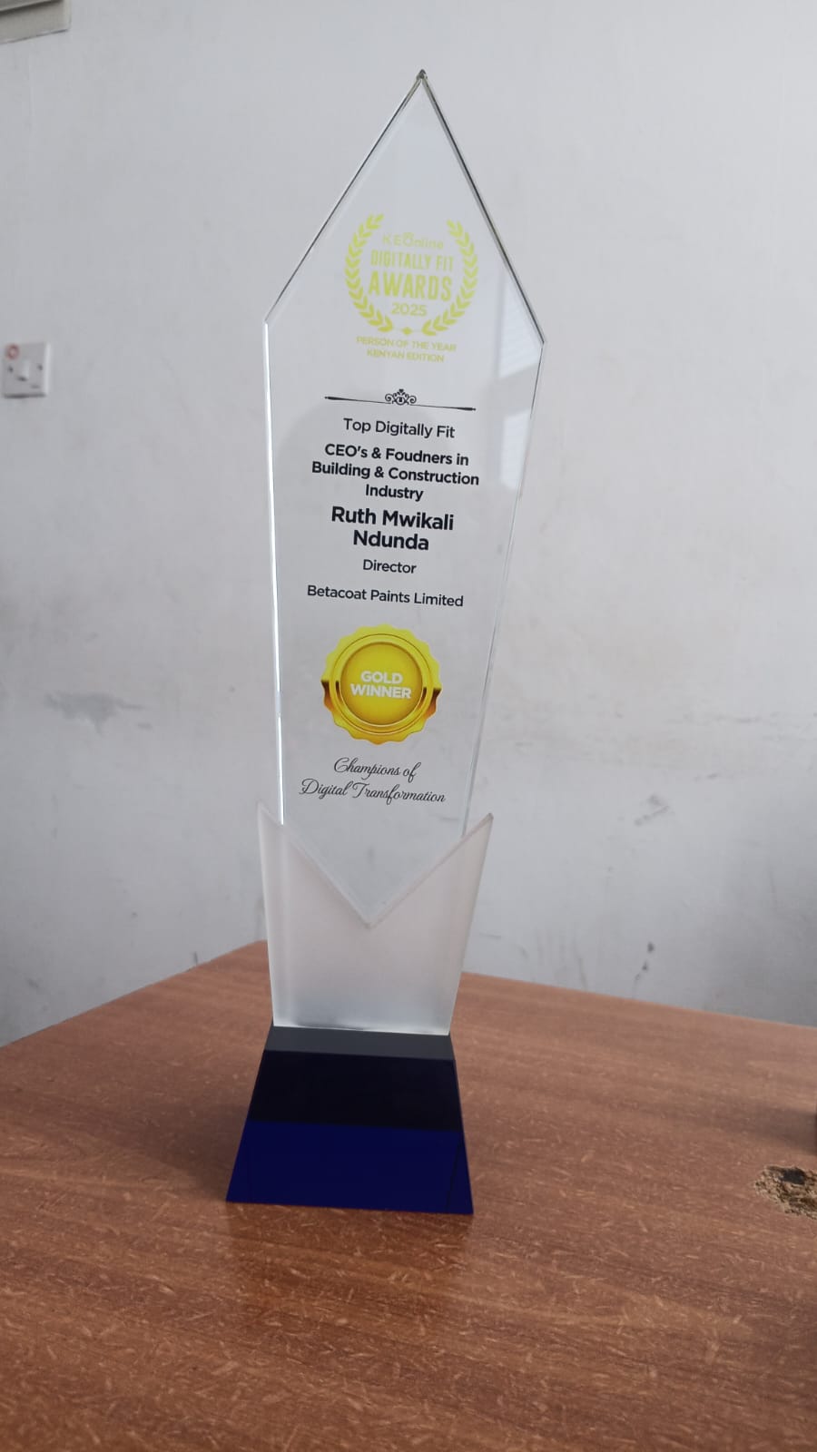 Trophy 2 from the KEOnline Digitally Fit Awards archive